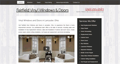 Desktop Screenshot of fairfieldvinylwindowanddoors.com